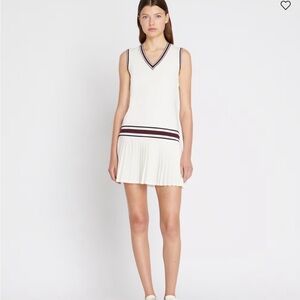 Tory Burch PERFORMANCE JERSEY V-NECK TENNIS DRESS